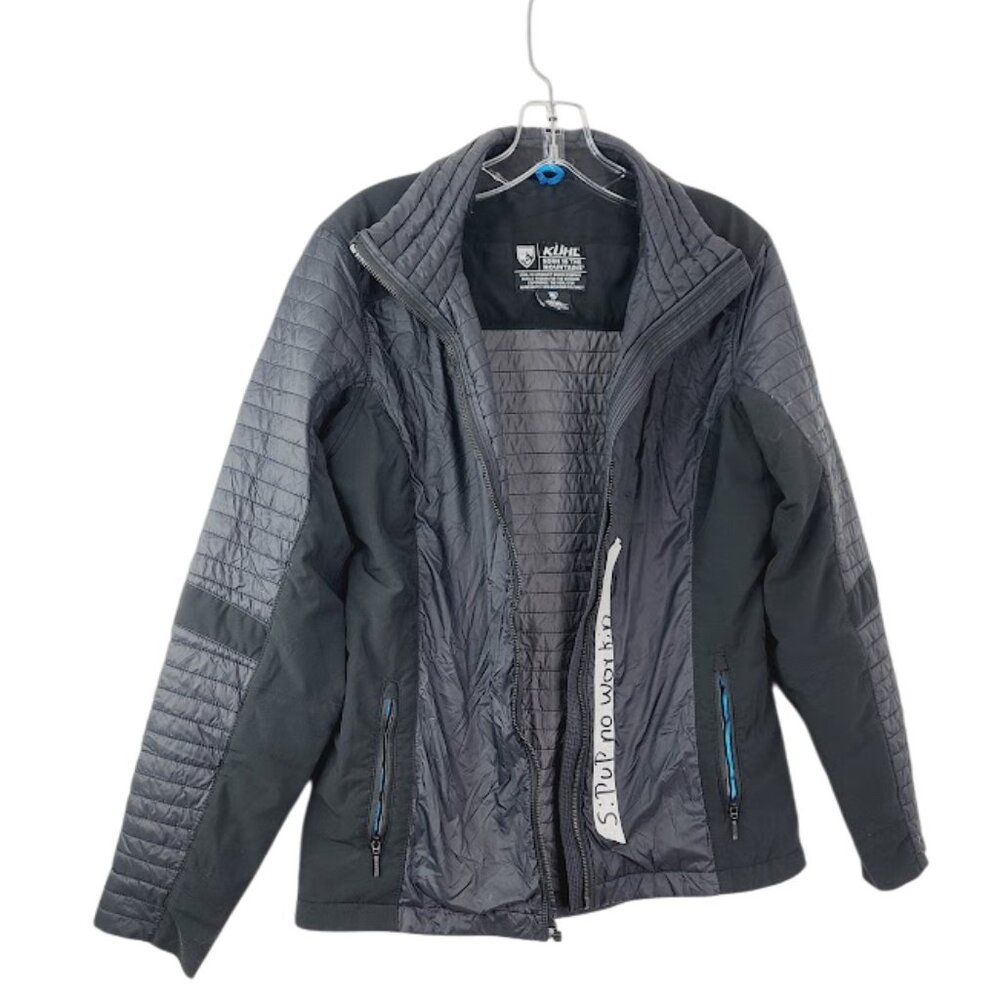 Kuhl Women's Black Firefly Long Sleeve Classic Moto Puffer Jacket Size S